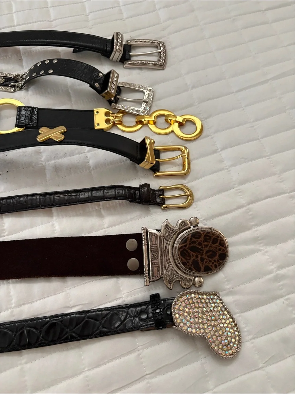 7 assorted belts